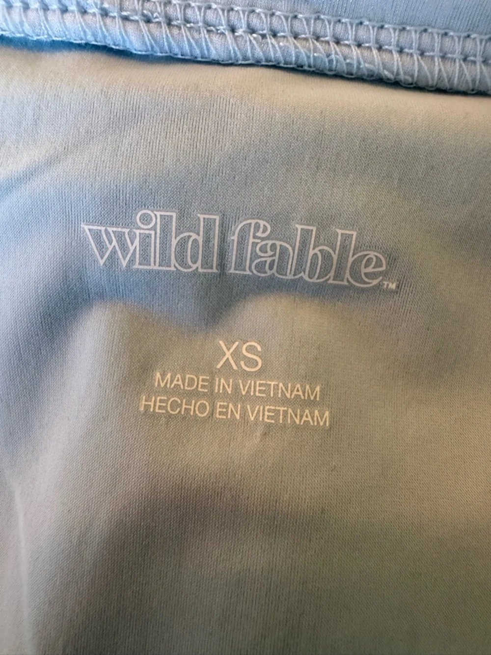 wild fable Pale Blue Tie-Front Slip Dress - Picture 6 of 7